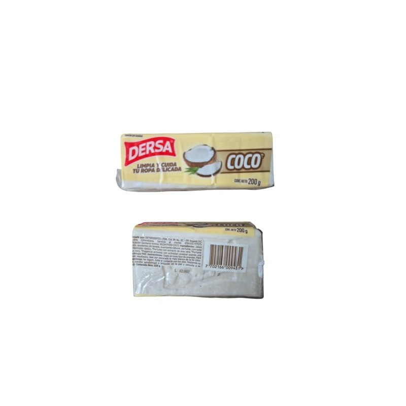 Pack of 2 Dersa Coconut Soaps – 200 g each