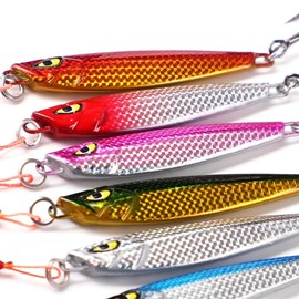 Spotlip 6pcs Metal Jig Set 7g/10g/15g/20g Boat Sea Fishing Lure Set (7g)
