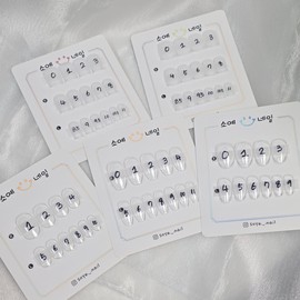 [Soyenail] Sample tips for measuring size - 3 pieces (please specify the shape in the request) / [소예네일] 사이즈 측정용 샘플팁 - 3개(쉐입은 요청사항에 적어주세요)