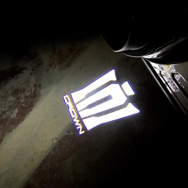 Courtesy Light Door Welcome Light, Courtesy Lamp, LED Logo Projection, Courtesy, Set of 4 Car Door Lamps, Toyota, Crown 15th Generation 220 Series, S22# Type ARS220/AZSH2#/GWS224 Model (CROWN 220)