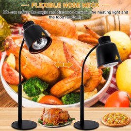 YMJOINMX Food Heat Lamp with 250w Bulb for Food Restaurant Or Home Kitchen Food Heating Lamp Warmer