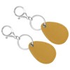 PATIKIL Leather Key Fob, 2 Pack PU Leather Key Fobs