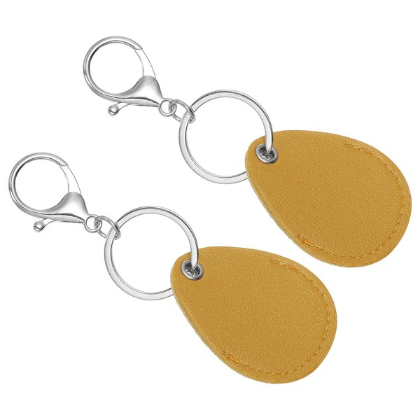 PATIKIL Leather Key Fob, 2 Pack PU Leather Key Fobs