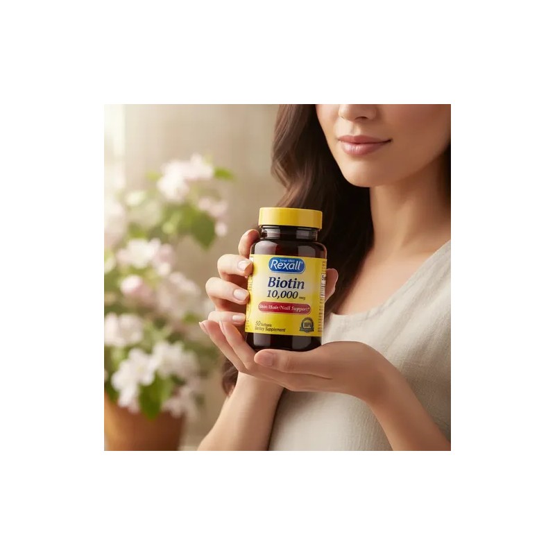 Rexall Biotina 10000mcg 50 Capsulas