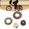 2PCS Freewheel Left Drive Adapter Set Iron 16T 18T Bike