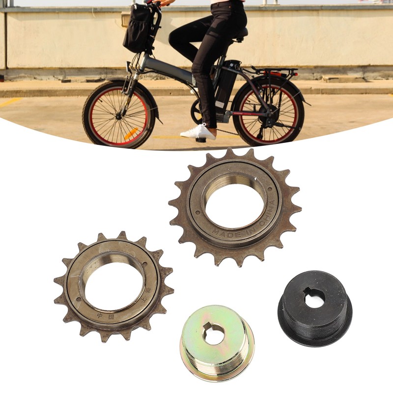 2PCS Freewheel Left Drive Adapter Set Iron 16T 18T Bike