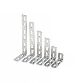 NANKAI 0066 Aluminum General Purpose Stay, L-Shaped Tune, 6.9 x 0.7 inches (175 x 19 mm), Φ0.3 x 0.6 inches (8 x 16 mm)