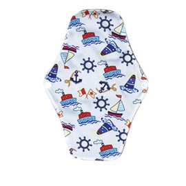 KOMBIUDA Foldable Washable Sanitary Napkin Bamboo Fiber Panty Liners for Women Strong Absorption