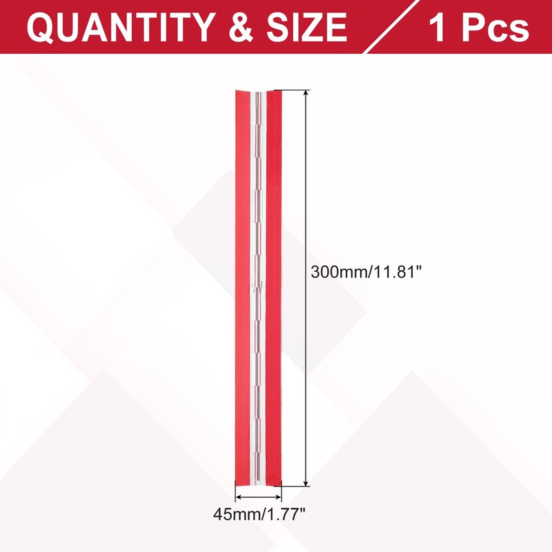 MECCANIXITY Small Acrylic Hinges 300 x 45 mm Self-Adhesive with