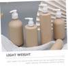 Mikinona 2pcs Refillable Shampoo Pump Dispensers Biodegradable Travel Bottles for