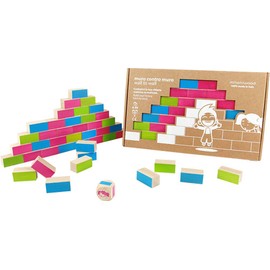 ミラニウッド milaniwood ゲーム 知育玩具 木製 積み木 色 対戦 対象年齢6歳~ ウォール