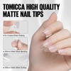 TOMICCA Nail Tips for Gel Nails with Nail Glue Set,