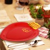 40 Pcs Christmas Paper Plate Disposable Plates Boho Gold Foil
