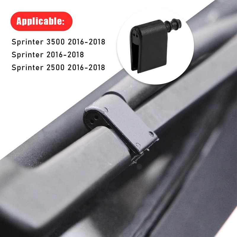 povtii 2 PCS Front Windshield Washer Nozzles, Windshield Wiper Nozzle