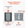 VEVOR Pullout Trash Can for Kitchen Cabinets, 35 QT x2