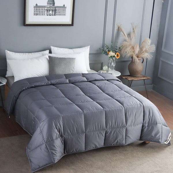 All Season Wool Comforter Duvet Insert Queen Size, Ultra-Soft Wool
