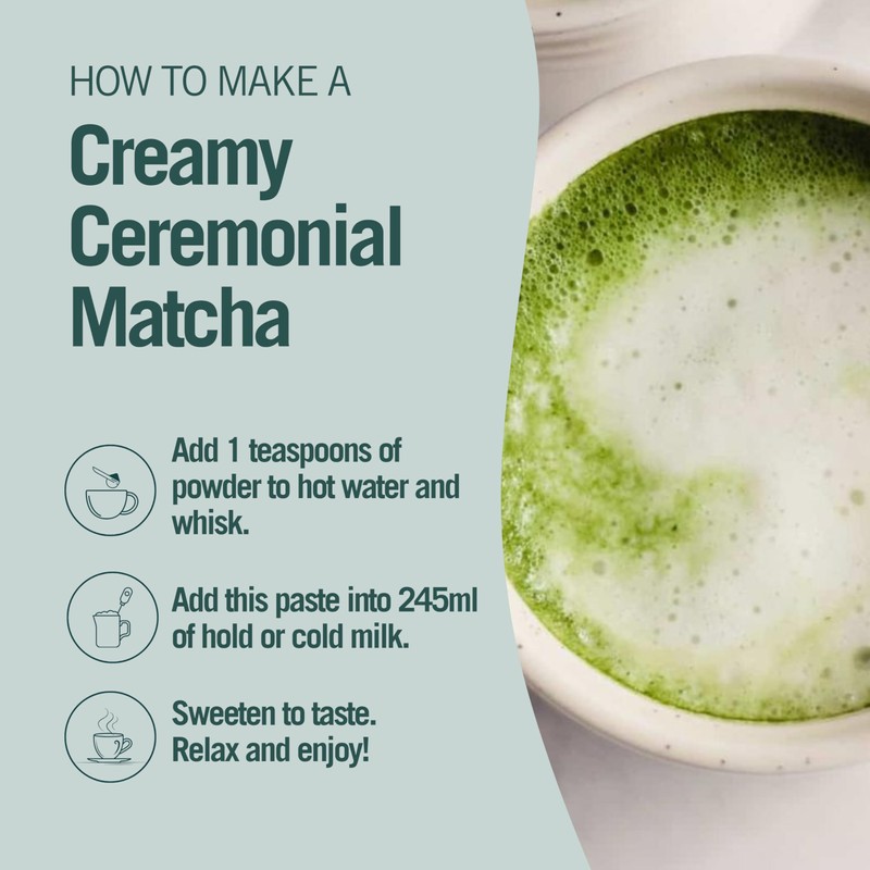 Green Origins Organic Japanese Ceremonial Matcha Green Tea Powder 30g