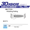 R1215-GHIW 3D Inshore Surface Minnow, Color, Sardine, 90mm 3-1/2"