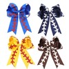Softball Cheer Bows hair Tie Softball Hair Accessories Perfect Softball
