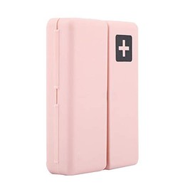 Oumefar Pastillero magnético con diseño magnético único pastillero semanal Pastillero organizador diario para tornillo de sujeción (rosa)