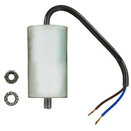 SPARES2GO Universal Appliance Motor Start Run Capacitor Microfarad 25UF (Wired/Lead)