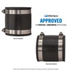 Fernco P1003-1212 Flexible PVC Pipe Coupling for Clay to Asbestos