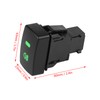 Qiilu Interruptor de luz antiniebla para automóvil, interruptor de luz