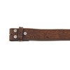 BC Belts Leather Belt Strap with Embossed Western Scrollwork 1.5"