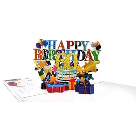 scicent Geburtstagskarte 60 Pop Up Grußkarten Geburtstag Lustige Geburtstagskarten mit Umschlag Geburtstagsgeschenke für Ihre Familie Freunde und Liebhaber Special - 23109