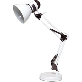 Boston Harbor TL-WK-134E-WH-3L Swing Arm Adjustable Desk Lamp, 60 W, A19, White