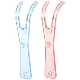 Artibetter Portahilos Dentales 2 Piezas Con Carrete Integrado Y Alambre Plano Mango Antideslizante Para Limpieza Interdental Acceso Fácil a Dientes Posteriores Uso Diario