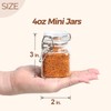 ComSaf 4 oz Glass Jars with Lid, Set of 6
