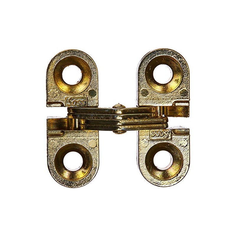 SOSS - 100CUS4 Mortise Mount Invisible Hinges with 4 Holes,