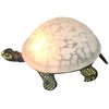Middle-England 20.3cm Turtle/Tortoise Design Mottled White Stained Glass Tiffany Look