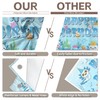 YCUCUEI 72x43inch Fabric Blue Cute Axolotl Birthday Under The Sea
