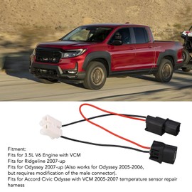 VCM Muzzler Harness Disable Kit, VCM Muzzler Disable Harness Kit with Connector 68 Ohm 82 Ohm 100 Ohm 120 Ohm Resistance for Accord Civic Odyssey 2005 to 2007