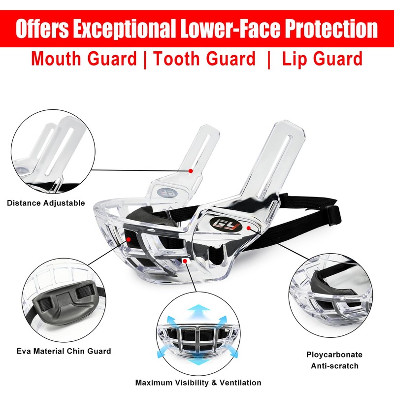GY Hockey Lower Face Shield Cage – Adult Ice Hockey