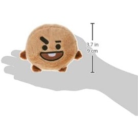 Aurora World Aurora 61509 BT21 Shoky Palm Pal, 13 cm, Eco-Friendly Plush Toy, Brown