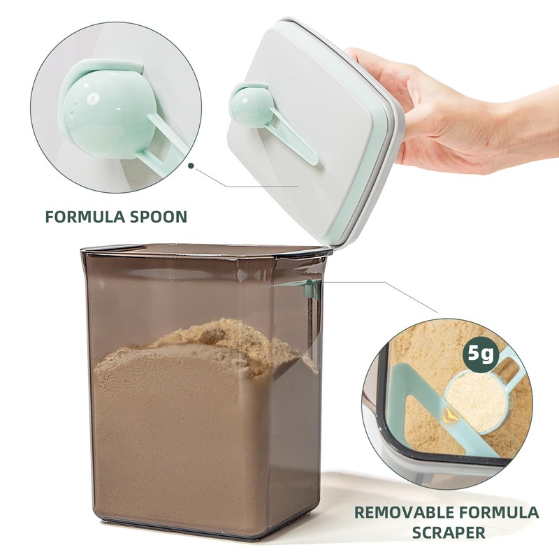 Tourdeus Pop Airtight Formula Container, 2300ml Baby Formula Dispenser on