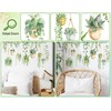 RAINBOW WSK Green Plants Leaves Wall Decals Hanging Flower Vine