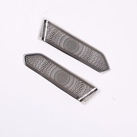 HAGEZA 2pcs Stainless Steel Chrome Car A Pillar Speaker Net Trim，Fit forLan-d Rover Range Rover Vogue/Sport 2023 2024，Door A-Pillar Audio External Speaker mesh Cover