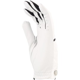 Merchants of Golf Men's Tour X Deluxe Leather/Synthetic Gloves - White - MD RH Glove