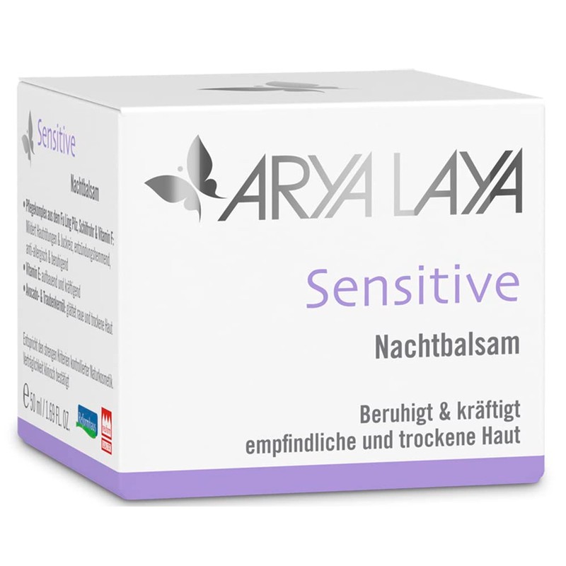 ARYA LAYA Sensitive Night Balm | Regeneration Overnight: Reduces Skin
