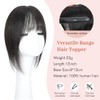 Matriarchs Postizos de cabello humano real para mujer, flequillo fino