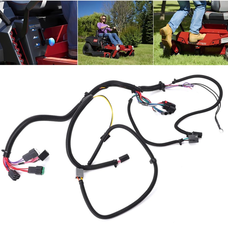 KDOWES Wiring Harness 136-9184 119-3343 121-5652 Compatible with Toro TimeCutter