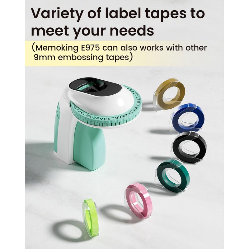 Memoking Embossing Label Maker Machine-E975 3D Label Maker Machine with