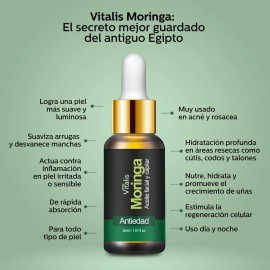 3 Aceite De Moringa Antiarrugas Anti Manchas Antiedad Natura