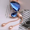 DAZZARRY Women's Butterfly Pendant Y Long Chain Design Lariet Necklace