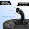 3/8 Inch ID x 3.3 Feet black， Rubber Fuel Line