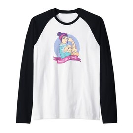 Not Fragile Like a Flower Fragile Like a Bomb Feminismus Gifts Raglan